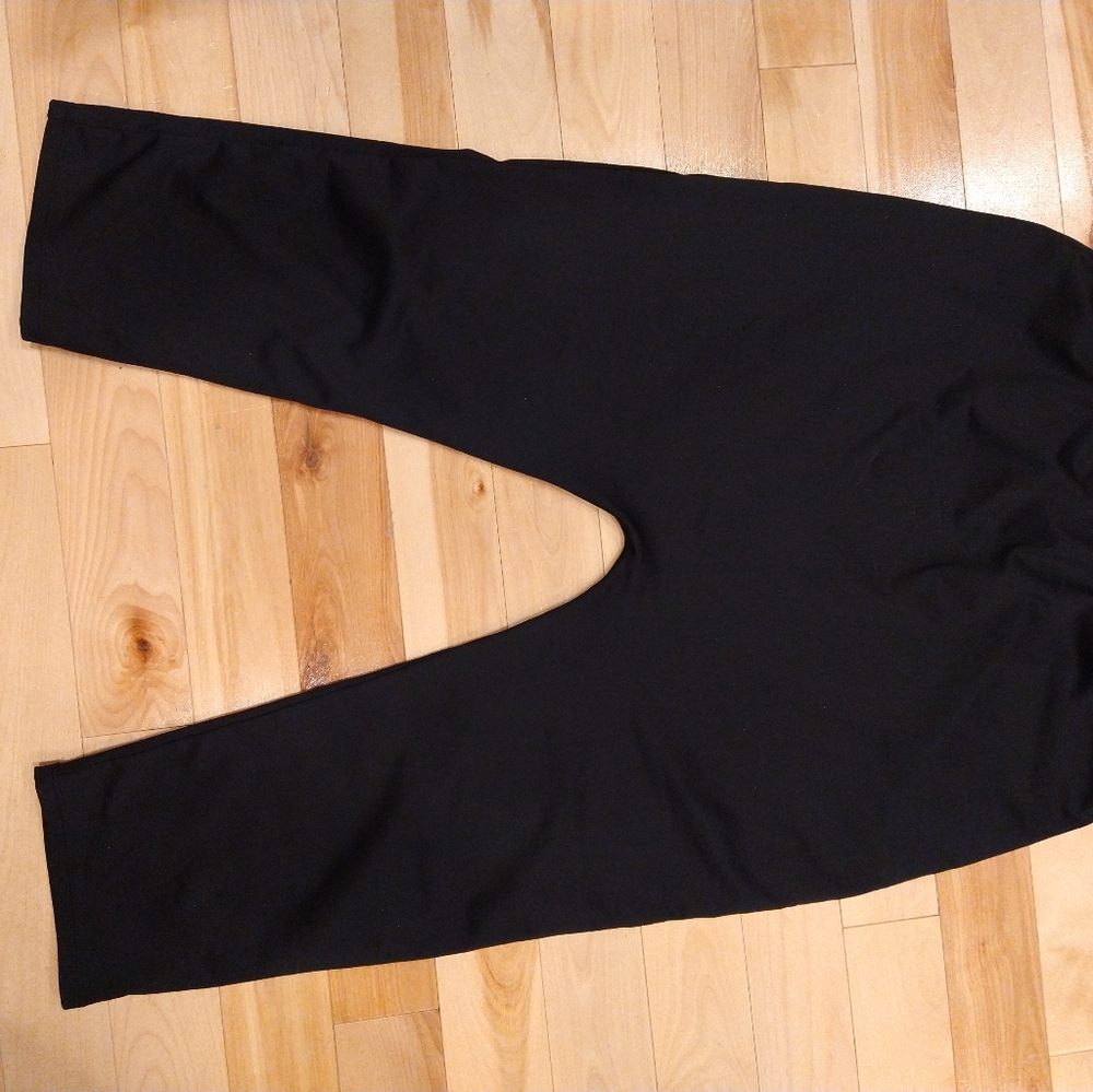 M mexx pregnancy maternity shiny stretchy black capris fits l-xl
